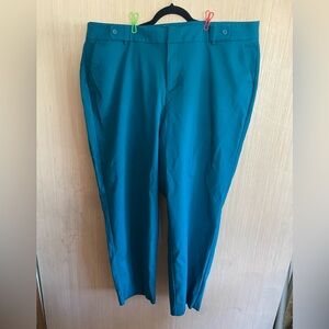 Eloquii Teal Blue Deep Turquoise Trousers Pants 22